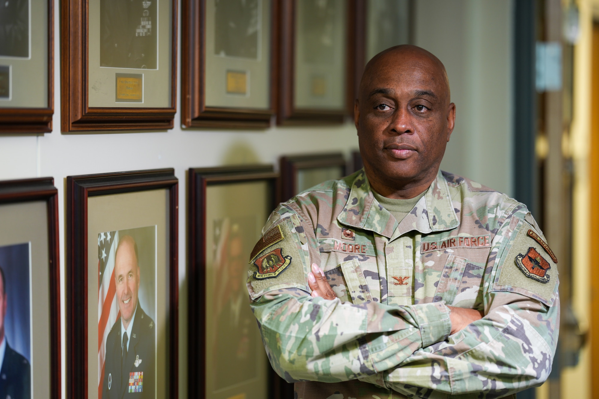Col. Eugene Moore III, Air Force ROTC Headquarters commander, poses for a photo at Maxwell Air Force Base, Ala., Sept 10, 2024.
