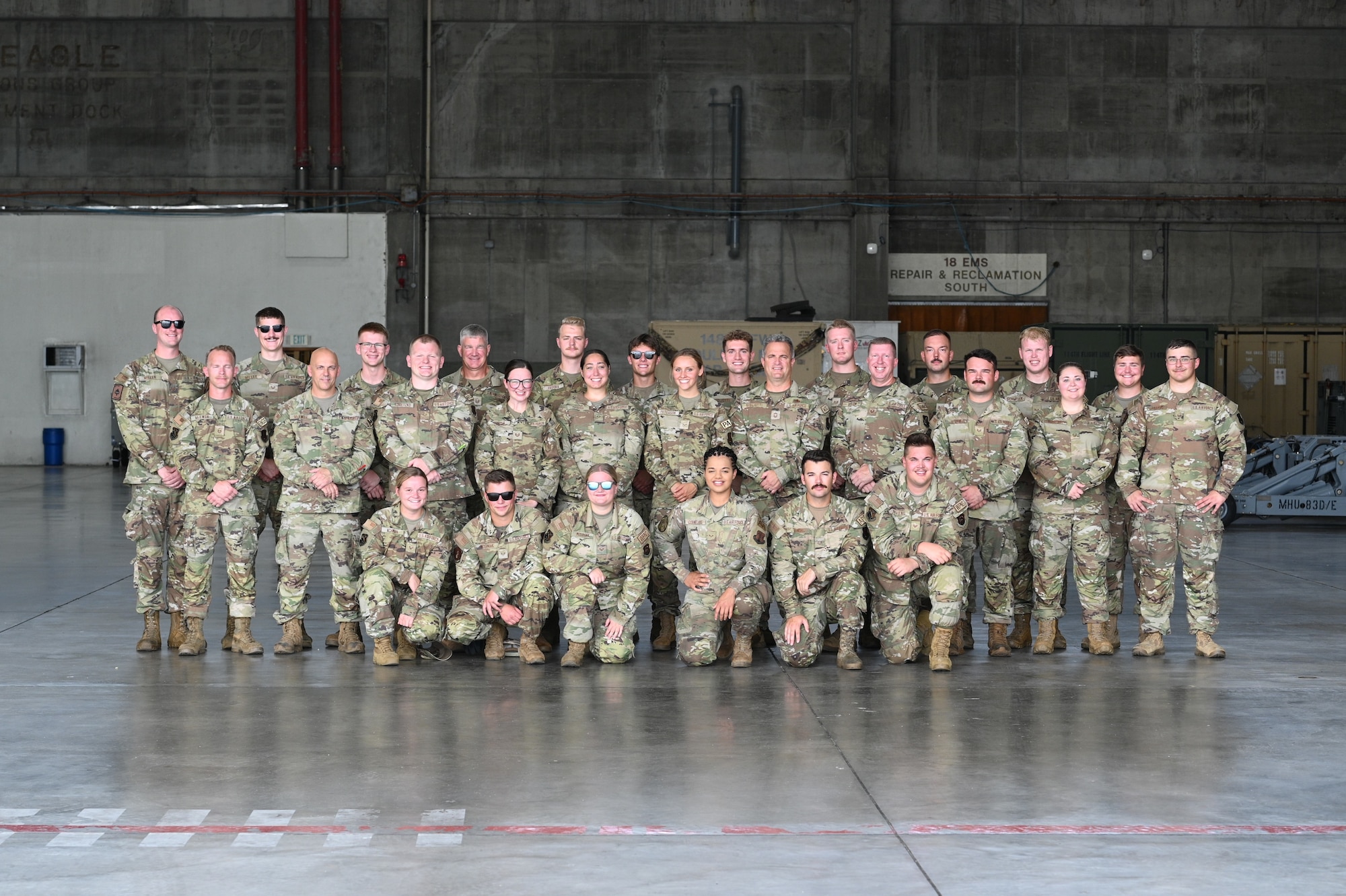 “That is one thing about the 148th Fighter Wing member, the family members serving together embody a profound commitment to service, not only to their country but also to each other, united by a shared sense of duty, sacrifice and honor and their service to the Minnesota Air National Guard” said 148th Fighter Wing Commander, Col. Nathan Aysta.

Twenty sets of family members from the Minnesota National Guard’s 148th Fighter Wing deployed together, including parents, siblings, spouses, cousins, uncles and nephews. (U.S. Air National Guard photo by Senior Airman Addie Peterson)