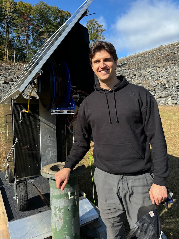 Taylor Rycroft, a research environmental engineer, was named the 2024 USACE Researcher of the Year for his work with the Wellbot and Cyanobacterial Suppression through Ultraviolet-C Neutralization (CyanoSTUN) technologies.