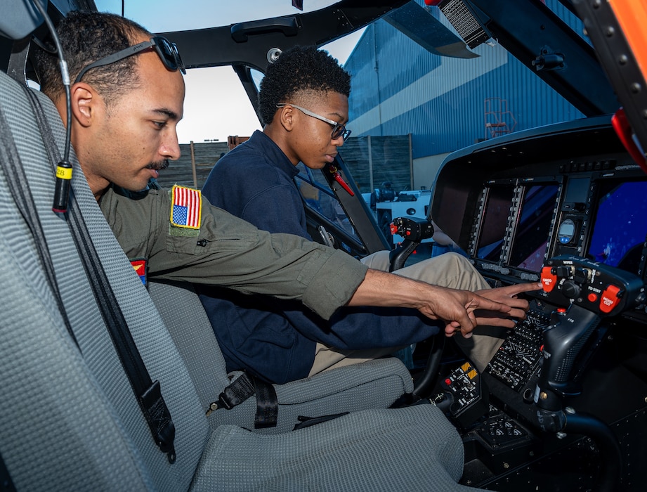 103024-N-AL214-1060 MEMPHIS, Tenn. (October 30, 2024) Navy League Memphis, Navy Recruiting Command, Navy Personnel Command and Navy Talent Acquisition Group Nashville partnered to bring Naval Aviation Orientation Day for Mid-South students to experience at the Wilson Air Center. Students from JROTC, aviation, and STEM programs had the opportunity to explore a range of military aircraft from locations across the country, including Norfolk, Virginia; Corpus Christi, Texas; and Pensacola, Florida. In addition, they met with representatives from the Navy’s eSports team “Goats & Glory,” the U.S. Naval Academy Admissions Office, Navy and Marine Corps recruiters, as well as members of the U.S. Coast Guard. (U.S. Navy Photo by Mass Communication Specialist 2nd Class Unique Byrd)