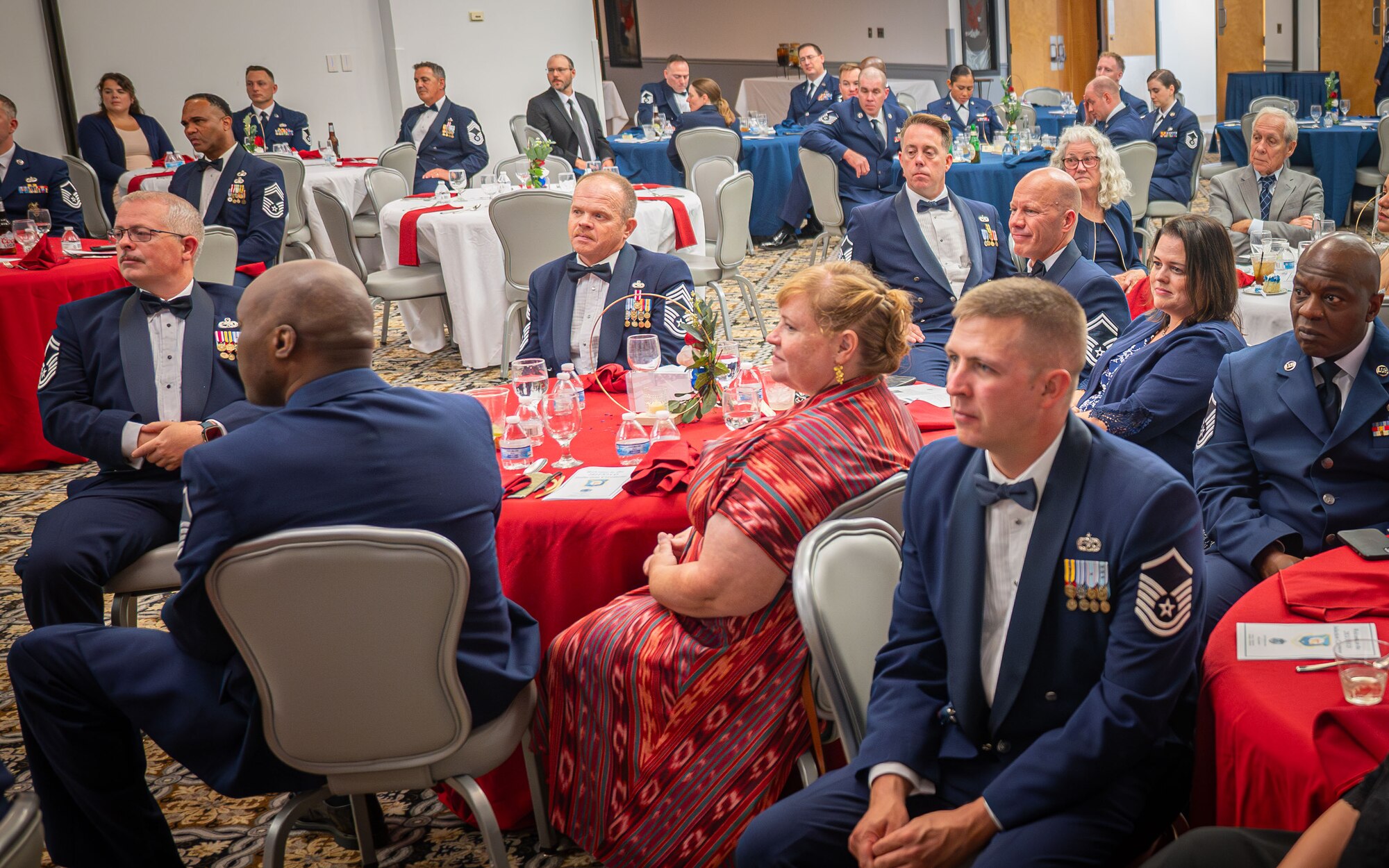 Attendees at SNO induction are seated during ceremony