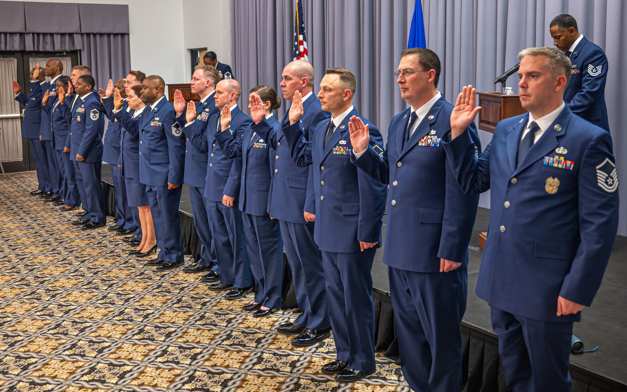 Airmen take SNCO charge