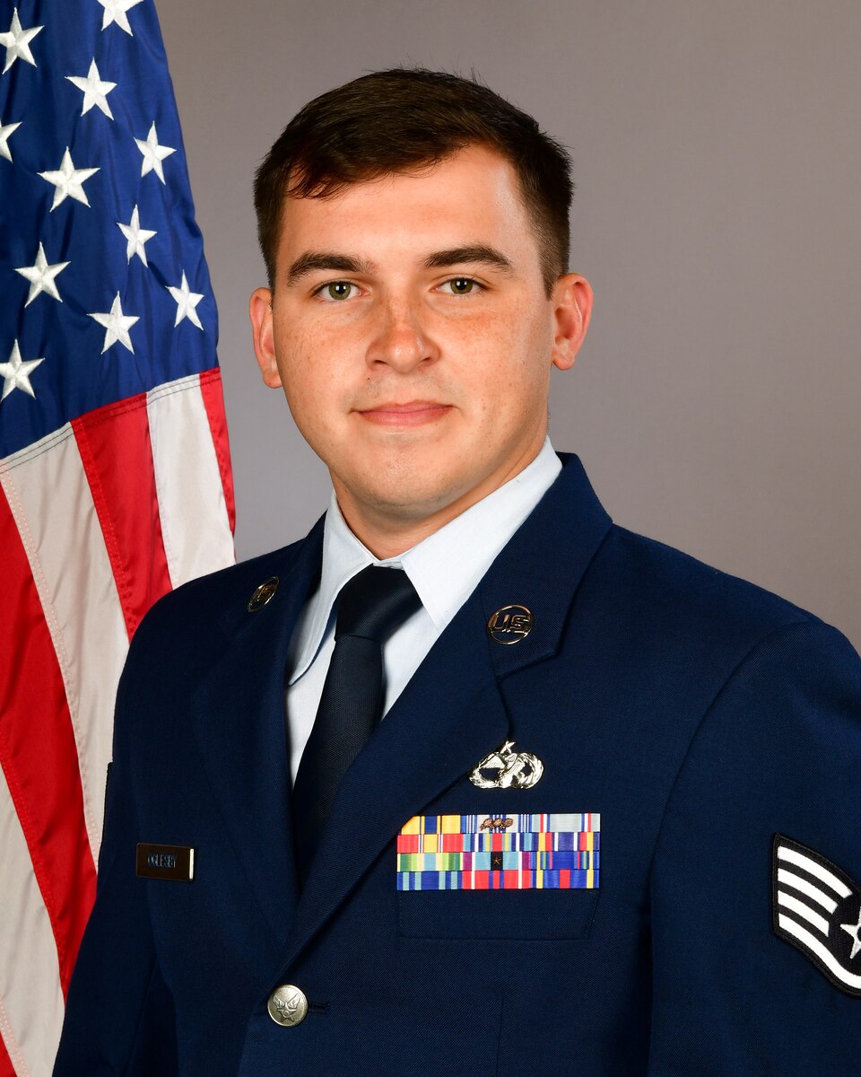U.S. Air Force Staff Sgt. Mark Oglesby, a recruiter assigned to the 169th Fighter Wing