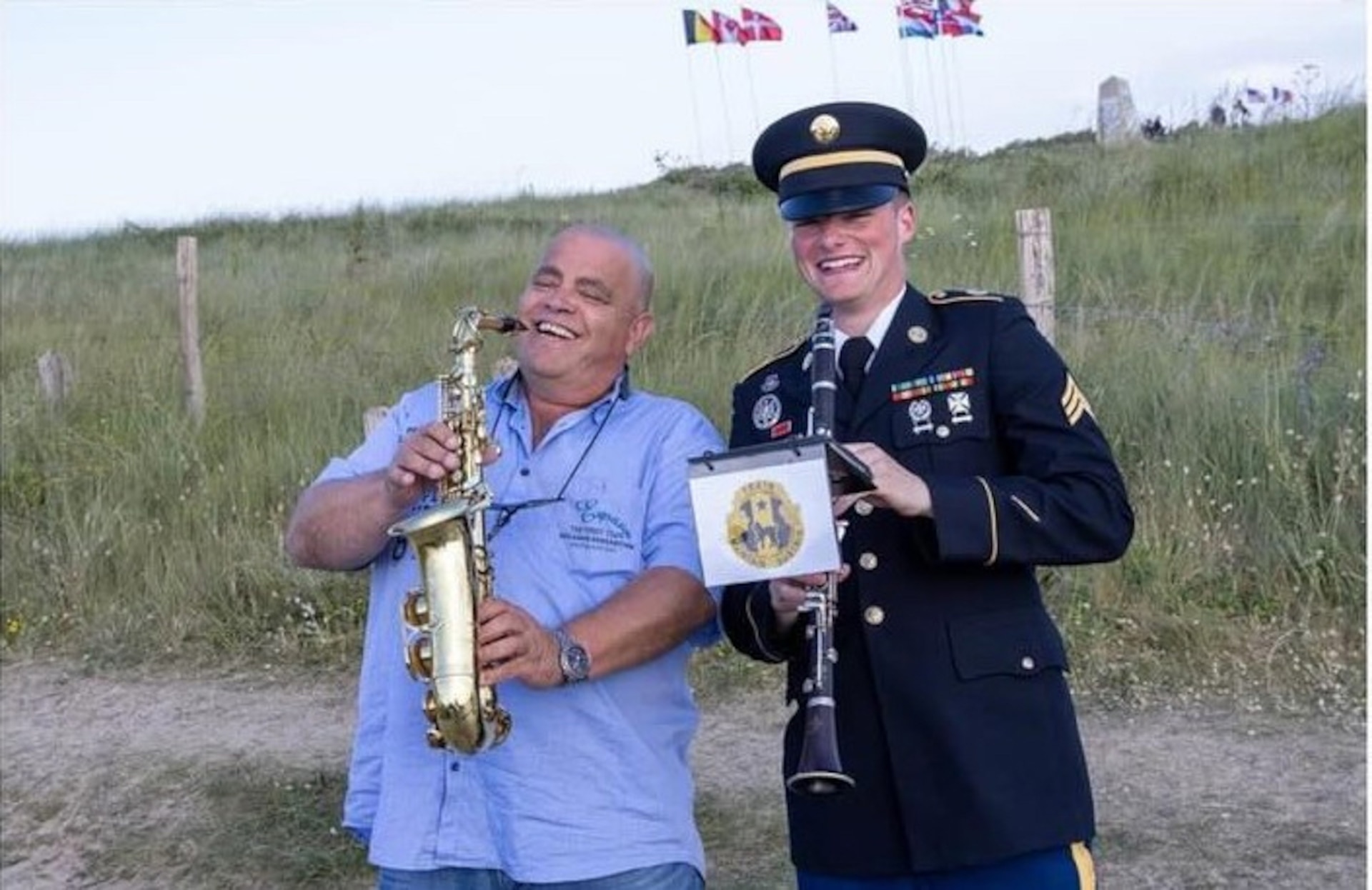 The performance of a lifetime: Army Reserve band plays at WWII site