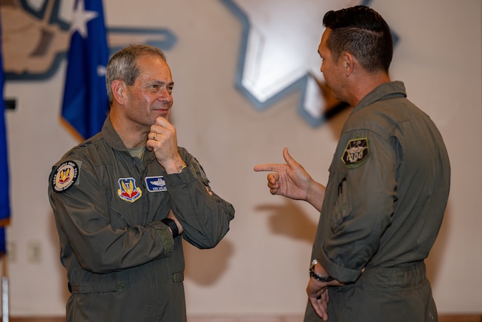 Airmen have a discussion