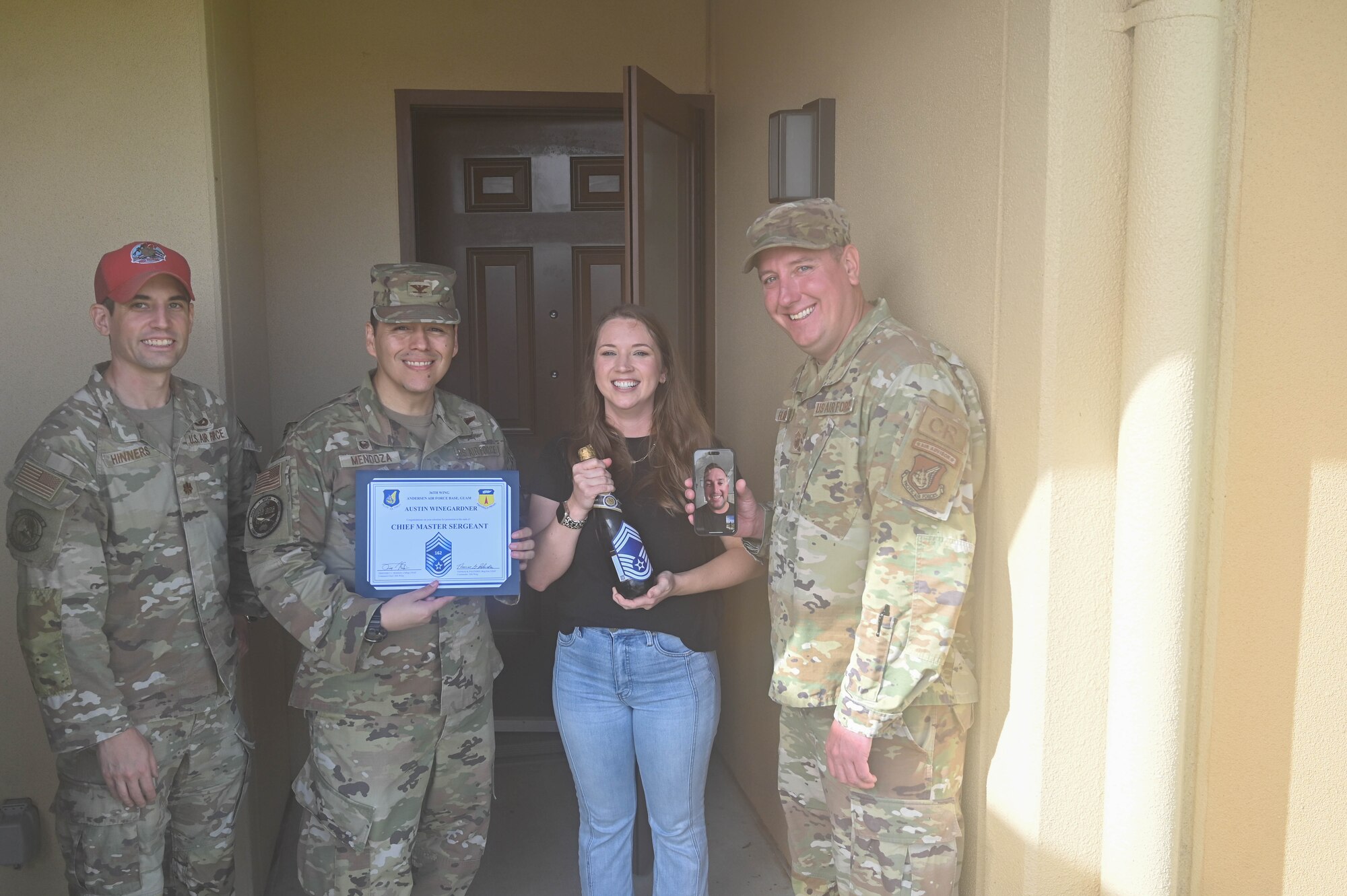 Photo of Airmen celebrating