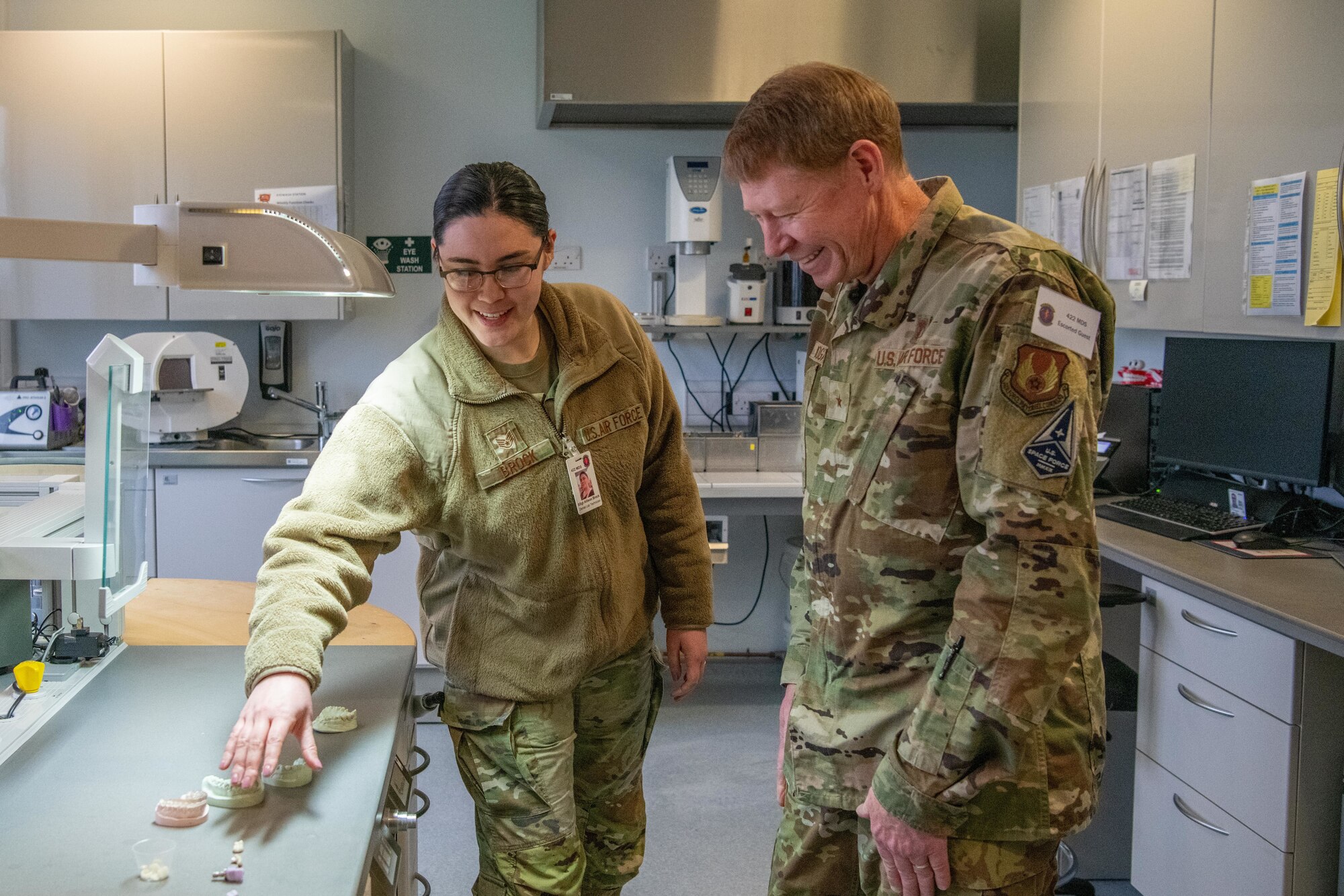 Airmen participate in an immersion tour