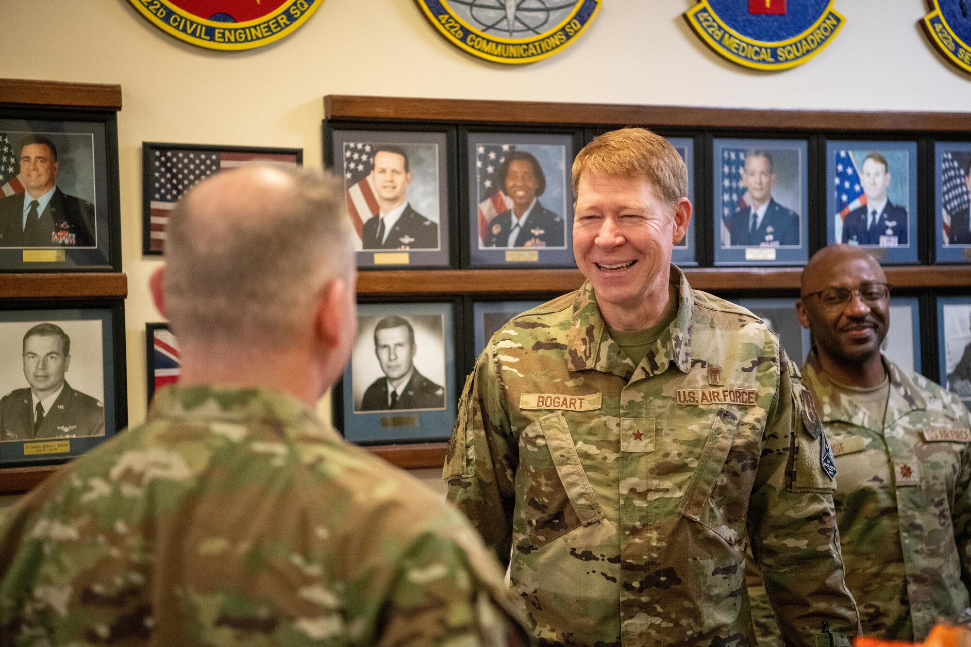 Airmen smile