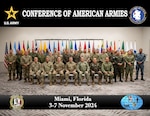 Representatives from 17 member armies and three special observer armies of the Conference of American Armies (CAA) have gathered in Miami for the CAA Specialized Conference, taking place Nov. 4-7. Founded in 1960, the CAA is an international military organization that aims to build and strengthen relationships among the armies of the Western Hemisphere. Its objectives include strengthening integration and cooperation among the American armies, protection against threats to peace, and furthering democracy and freedom. The organization has member armies from 24 countries, including Antigua & Barbuda, Argentina, Barbados, Bolivia, Brazil, Canada, Chile, Colombia, Dominican Republic, Ecuador, El Salvador, Guatemala, Guyana, Honduras, Jamaica, Mexico, Nicaragua, Paraguay, Peru, Trinidad & Tobago, United States, Uruguay, and Venezuela. Observer armies include Belize and Suriname, while Spain, Panama, and Portugal have been accepted as special observer armies.