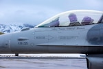 U.S. Air Force 1st Lt. Nathan Paige, pilot, 120th Fighter Squadron, 140th Wing, Colorado Air National Guard prepares an F-16 Fighting Falcon for takeoff. Airmen from the 140th Wing volunteered to help meet the requirements of the Aging and Surveillance Program and the Center Test Authority at Hill Air Force Base, Utah, while simultaneously accomplishing the Agile Combat Employment exercise.