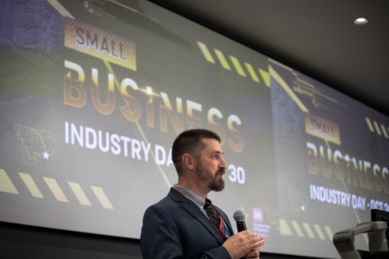 The Omaha District Small Business team hosted a small business industry day to teach local small businesses how to get started with governement contracting. (U.S. Army photo by Makenzie Leonard)