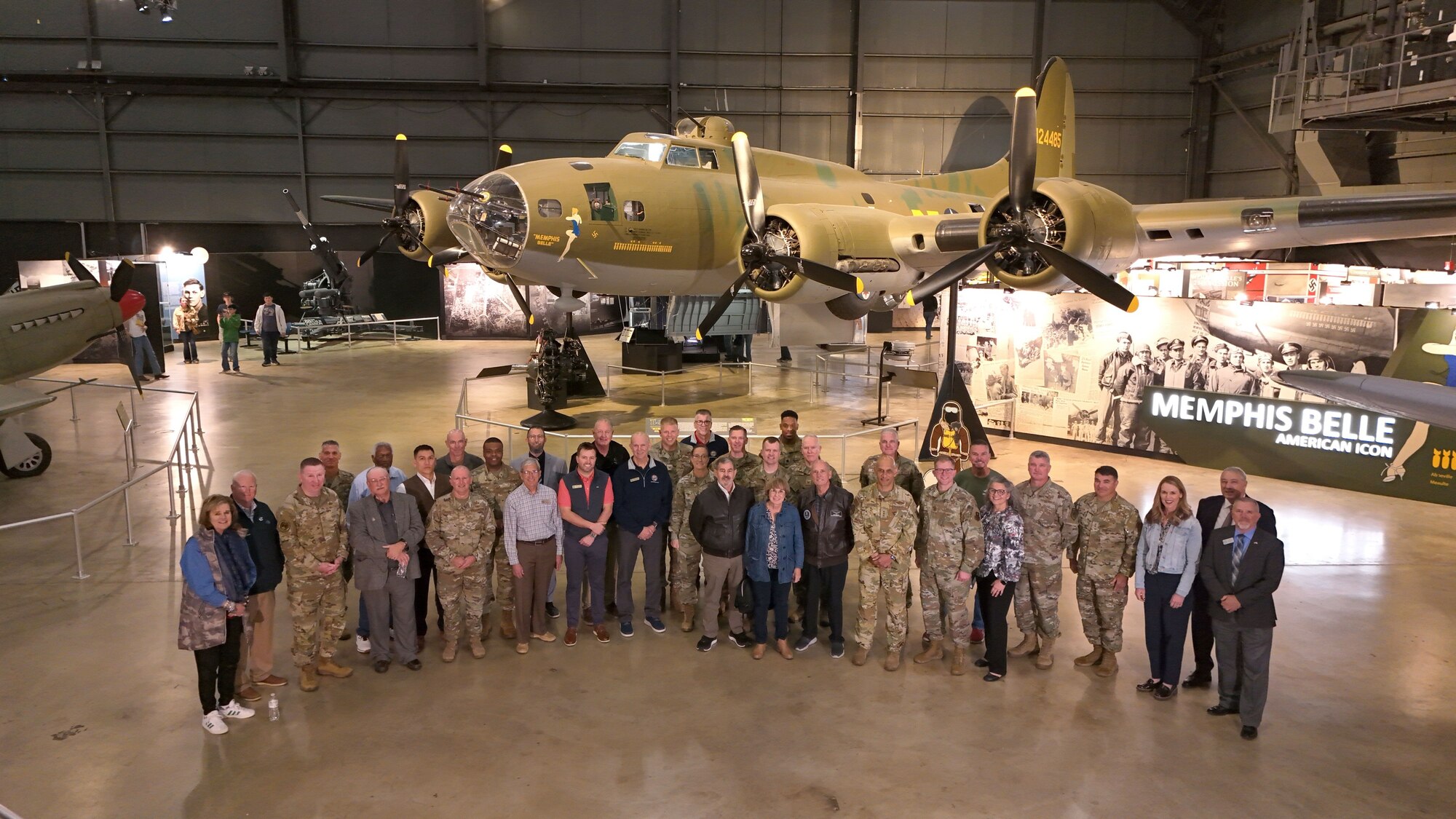 civic leaders pose for photo