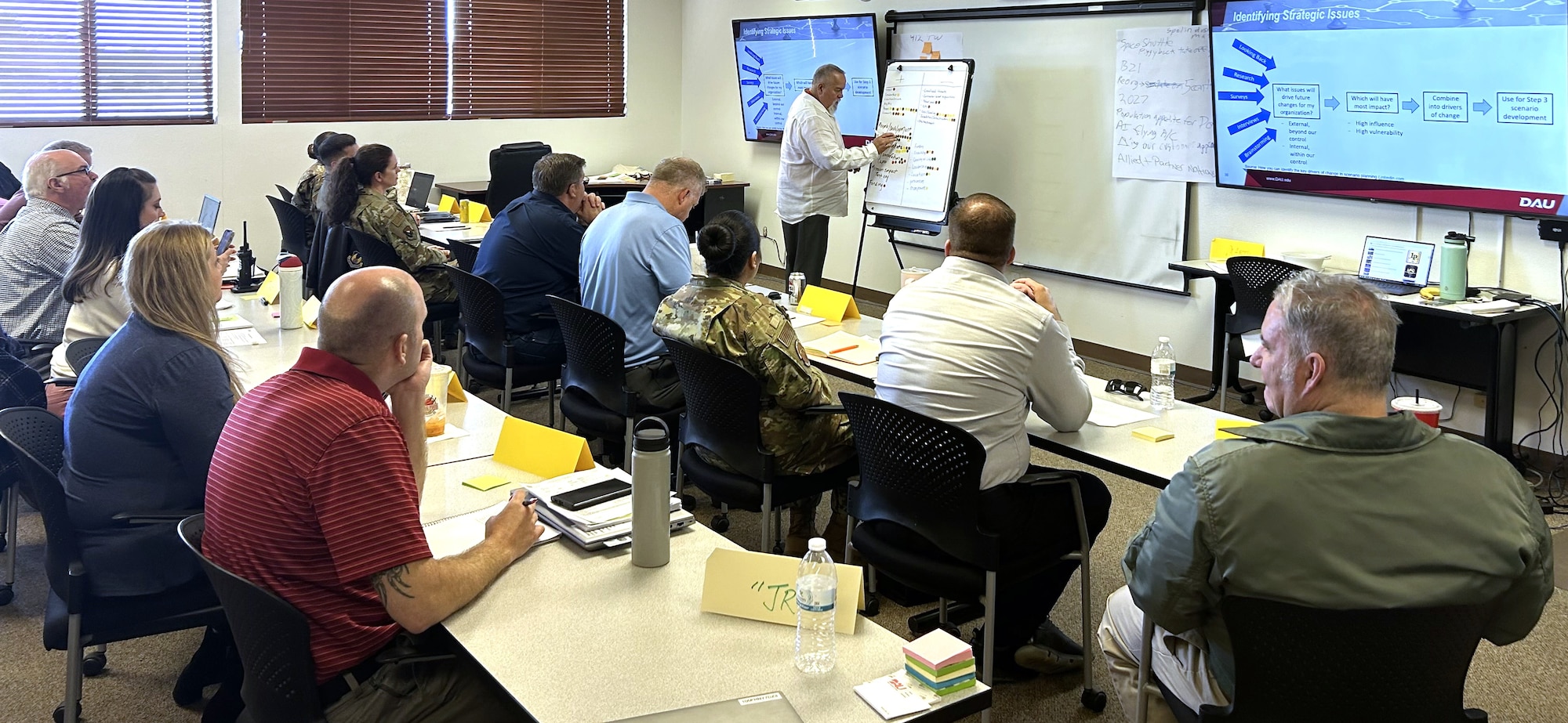 The 412th Test Wing’s Plans and Programs Directorate, in partnership with the Edwards Education Center, hosted a unified Defense Acquisition University workshop Oct. 29-30.