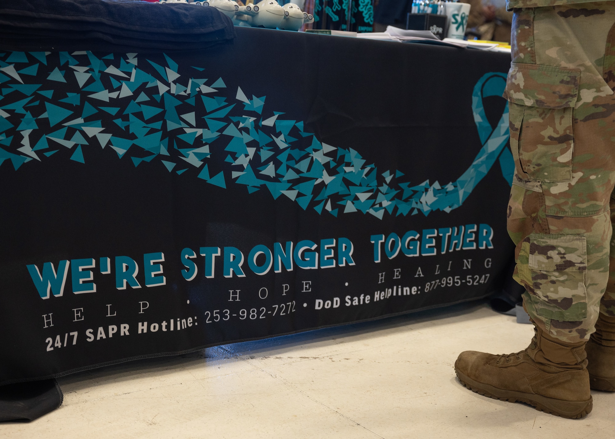 Vendors from several JBLM support agencies provided Airmen resources for supporting mental and physical health, improving sleep and nutrition.