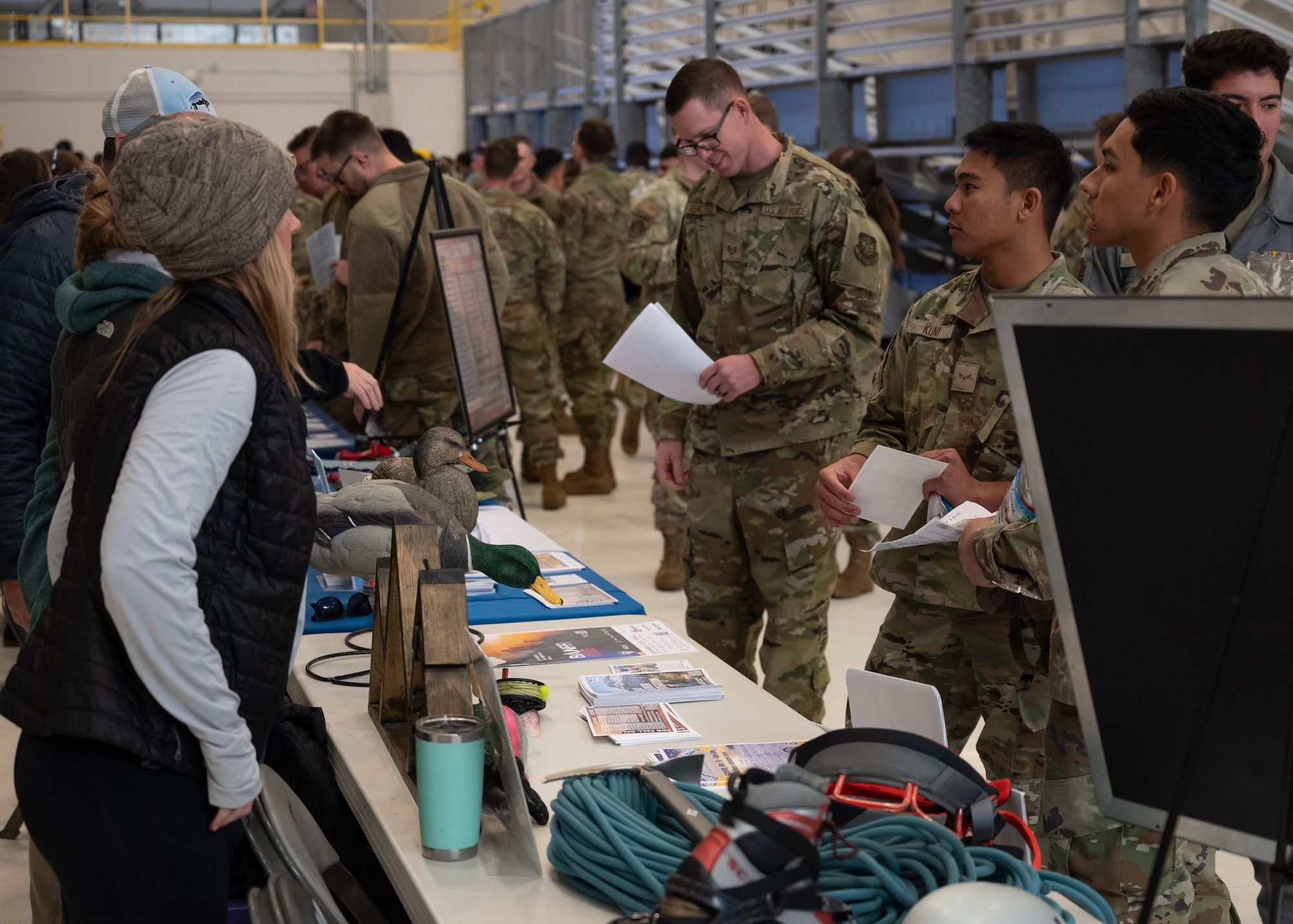 Vendors from several JBLM support agencies provided Airmen resources for supporting mental and physical health, improving sleep and nutrition.
