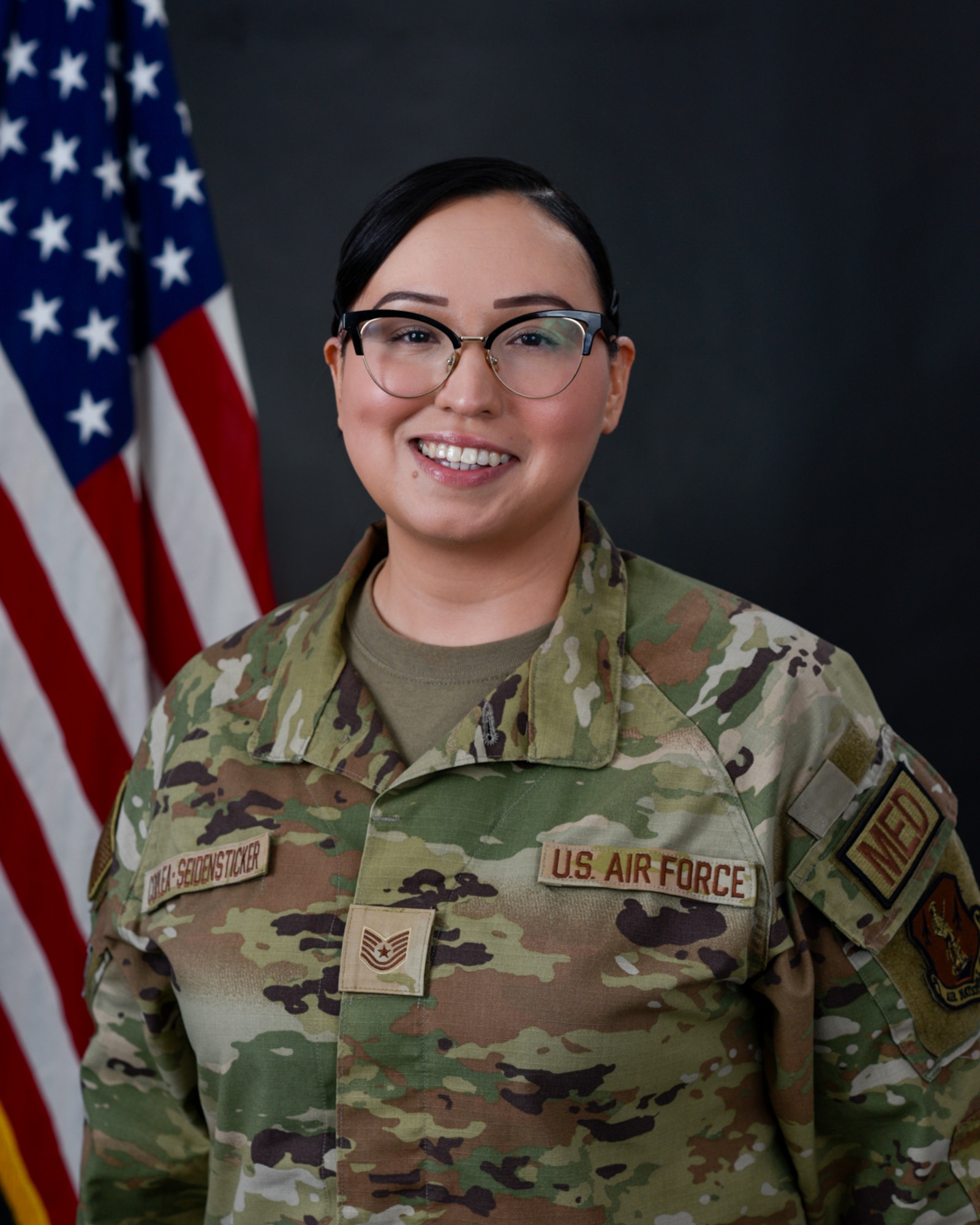 Official photo of Tech. Sgt. Cassandra Coplea-Seidensticker
