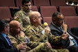 Chief Warrant Officer 4 John Hudson (center) is in his third year as the Aviation and Missile Command Air Defense Branch Maintenance Officer and was one of the event's coordinators. He said the biggest takeaway for the attendees is learning all of the command's points of contact and how those individuals can help them in their formations and sustain the force.