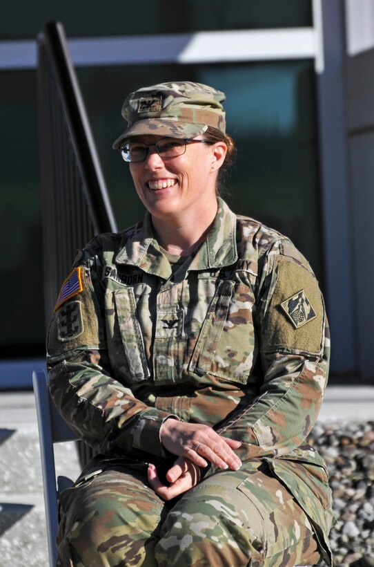 USACE Commander Col. Sanborn smiles