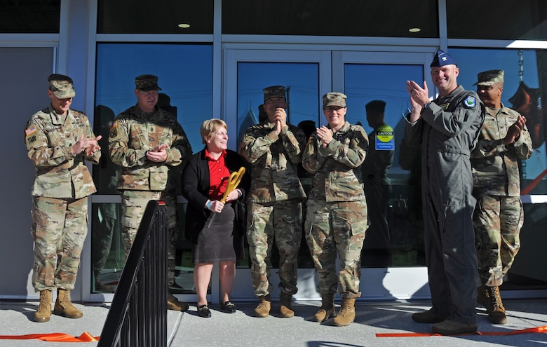 Ribbon cutting ceremony group photo