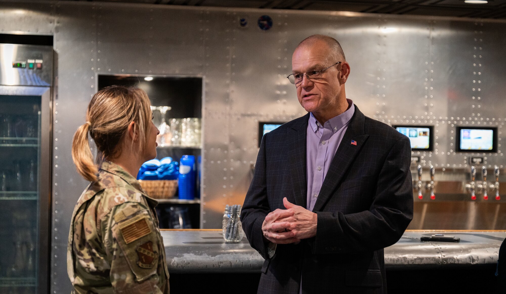 Former CMSAF speaks to Airman.