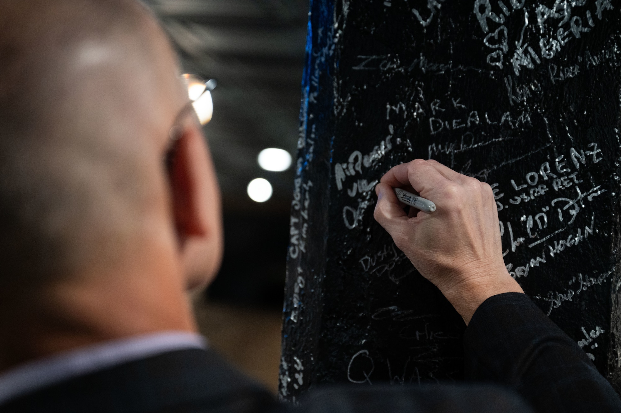 Former CMSAF signs wall