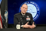 A military General speaks during a recorded conversation.
