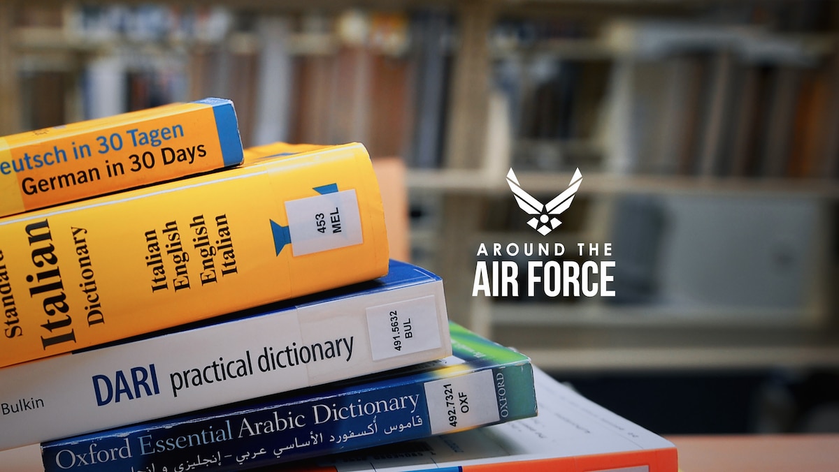In this week's look around the Air Force, PACAF Airmen develop ACE capabilities with deployable Joint Worldwide Intelligence Communication System kits, the Language Enabled Airman Program opens for select Air National Guard AFSCs, and Airmanship 200 is a groundbreaking curriculum set to launch across AETC bases. (U.S. Air Force graphic by Travis Burcham)
