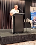 Rear Adm. Rick Seif, commander of Submarine Force, U.S. Pacific Fleet, attends the 12th Submarine Institute of Australia Biennial Conference 2024.