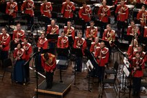 U.S. Marine Corps Lt. Col. Ryan Nowlin, Director of "the President's Own" United States Marine Band and a Broadview Heights, Ohio native, conducts songs from their 2024 National Concert Tour. “The President’s Own” United States Marine Band’s mission is to perform music for the President of the United States and the Commandant of the Marine Corps. Founded in 1798 by an Act of Congress, the Marine Band is America’s oldest continuously active professional musical organization. (U.S. Marine Corps photo by Cpl. Luis A. Ponce Alavez Jr.)