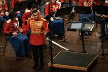 U.S. Marine Corps 1st. Lt. Jose D. Toranzo, Assistant Director of "the President's Own" United States Marine Band, conducts songs from their 2024 National Concert Tour. “The President’s Own” United States Marine Band’s mission is to perform music for the President of the United States and the Commandant of the Marine Corps. Founded in 1798 by an Act of Congress, the Marine Band is America’s oldest continuously active professional musical organization. (U.S. Marine Corps photo by Cpl. Luis A. Ponce Alavez Jr.)