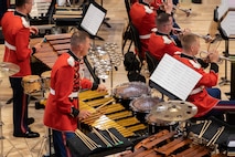 Marines in "The President's Own" United States Marine Band perform at the 2024 National Concert Tour on October 22, 2024, in Ogden, Utah. “The President’s Own” United States Marine Band’s mission is to perform music for the President of the United States and the Commandant of the Marine Corps. Founded in 1798 by an Act of Congress, the Marine Band is America’s oldest continuously active professional musical organization. (U.S. Marine Corps photo by Cpl. Luis A. Ponce Alavez Jr.)