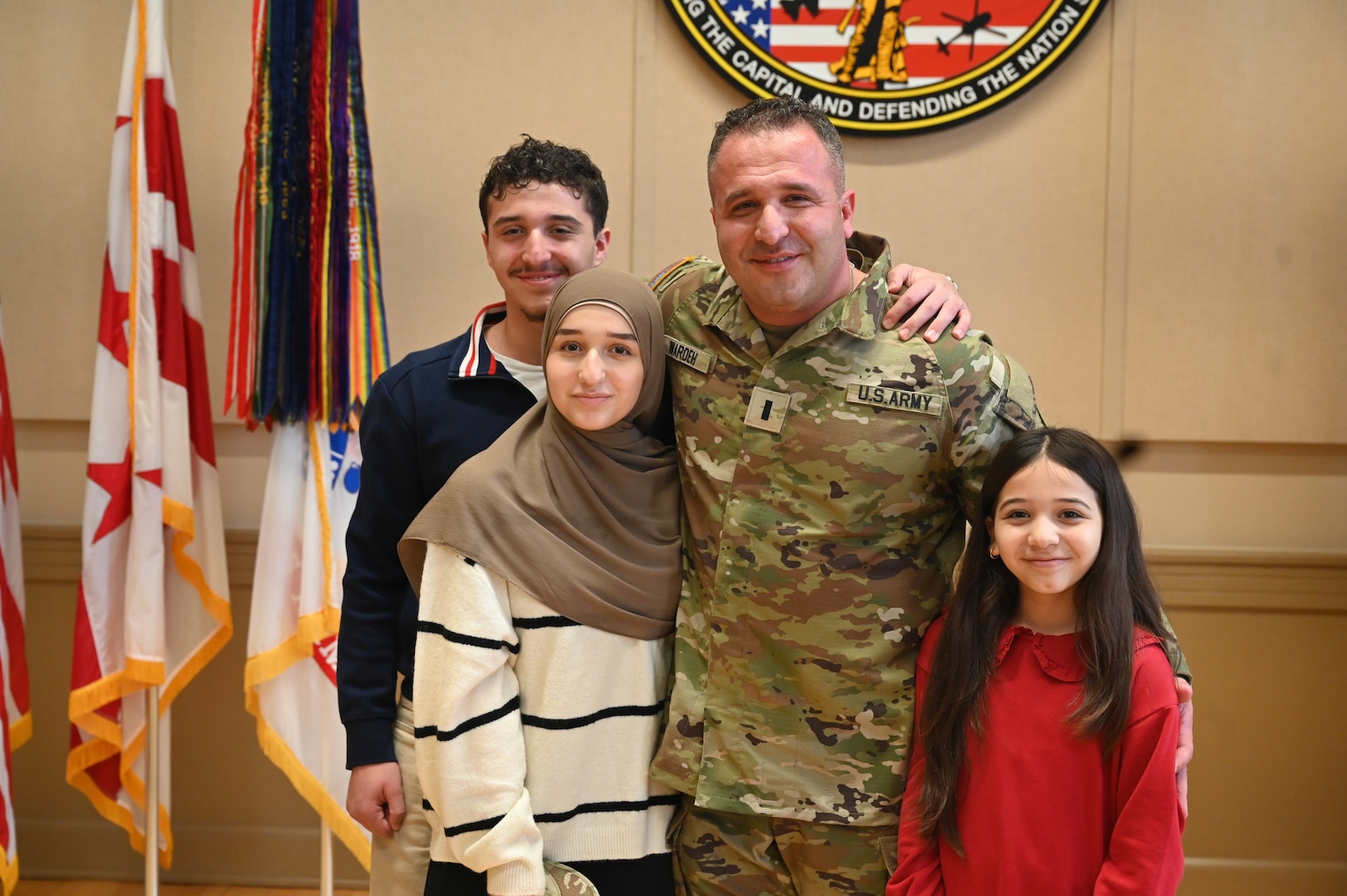 U.S. Army 1LT Mohammed Wardeh receives his direct commission to the rank of first lieutenant during a commissioning ceremony at the D.C. Armory on Nov. 7, 2024. In 2016, Wardeh enlisted in the New York National Guard as an infantryman and transitioned to the D.C. National Guard as an officer candidate in 2021. He was selected through the Army Talent Innovation Program and now serves as a 26B Data Systems Engineer.