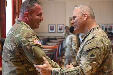 U.S. Army 1LT Mohammed Wardeh receives his direct commission to the rank of first lieutenant during a commissioning ceremony at the D.C. Armory on Nov. 7, 2024. In 2016, Wardeh enlisted in the New York National Guard as an infantryman and transitioned to the D.C. National Guard as an officer candidate in 2021. He was selected through the Army Talent Innovation Program and now serves as a 26B Data Systems Engineer.