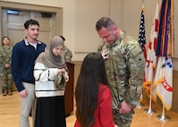 U.S. Army 1LT Mohammed Wardeh receives his direct commission to the rank of first lieutenant during a commissioning ceremony at the D.C. Armory on Nov. 7, 2024. In 2016, Wardeh enlisted in the New York National Guard as an infantryman and transitioned to the D.C. National Guard as an officer candidate in 2021. He was selected through the Army Talent Innovation Program and now serves as a 26B Data Systems Engineer.