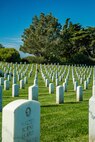 A wreath lays upon the headstone of former Sergeant Major of the Marine Corps, Sgt. Maj. Leland D. Crawford, at Fort Rosecrans National Cemetery, San Diego, California, Nov. 10, 2024. The wreath laying ceremonies are a continuing part of the Marine Corps birthday tradition and honor the service to Corps and Country. (U.S. Marine Corps photo by Cpl. Francisco Angel)