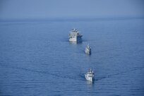 Participating nations conduct PHOTOEX during at-sea portion of Phoenix Express 24, November 9, 2024. Phoenix Express is one of three regional maritime exercises executed by Commander, U.S. 6th Fleet as part of a comprehensive strategy to provide collaborative opportunities amongst African forces and international partners in order to address maritime security concerns.