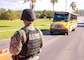 MA Stands Guard for Bus