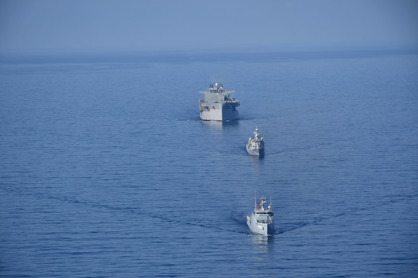 Participating nations conduct PHOTOEX during at-sea portion of Phoenix Express 24, November 9, 2024. Phoenix Express is one of three regional maritime exercises executed by Commander, U.S. 6th Fleet as part of a comprehensive strategy to provide collaborative opportunities amongst African forces and international partners in order to address maritime security concerns.