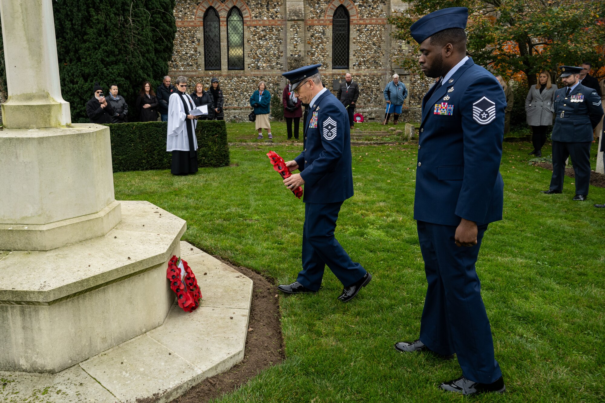 By taking part in this solemn ceremony, U.S. and U.K. service members reaffirmed the duty of both nations to remember, respect, and honor the past while striving for a safer future.