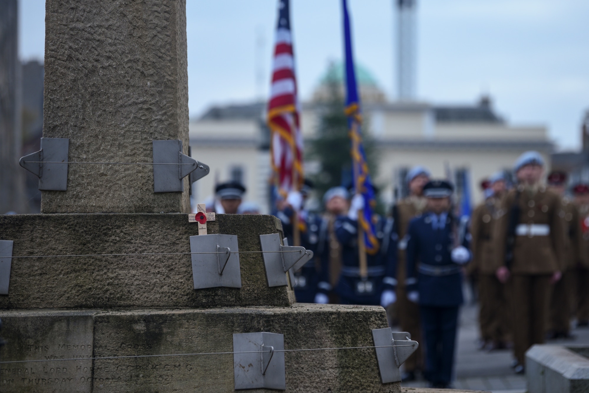 By taking part in this solemn ceremony, U.S. and U.K. service members reaffirmed the duty of both nations to remember, respect, and honor the past while striving for a safer future.