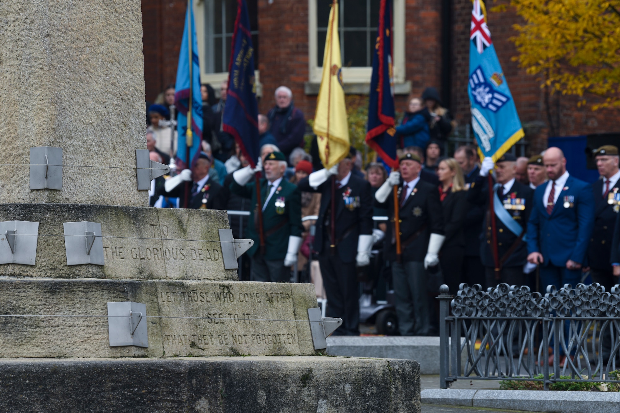 By taking part in this solemn ceremony, U.S. and U.K. service members reaffirmed the duty of both nations to remember, respect, and honor the past while striving for a safer future.
