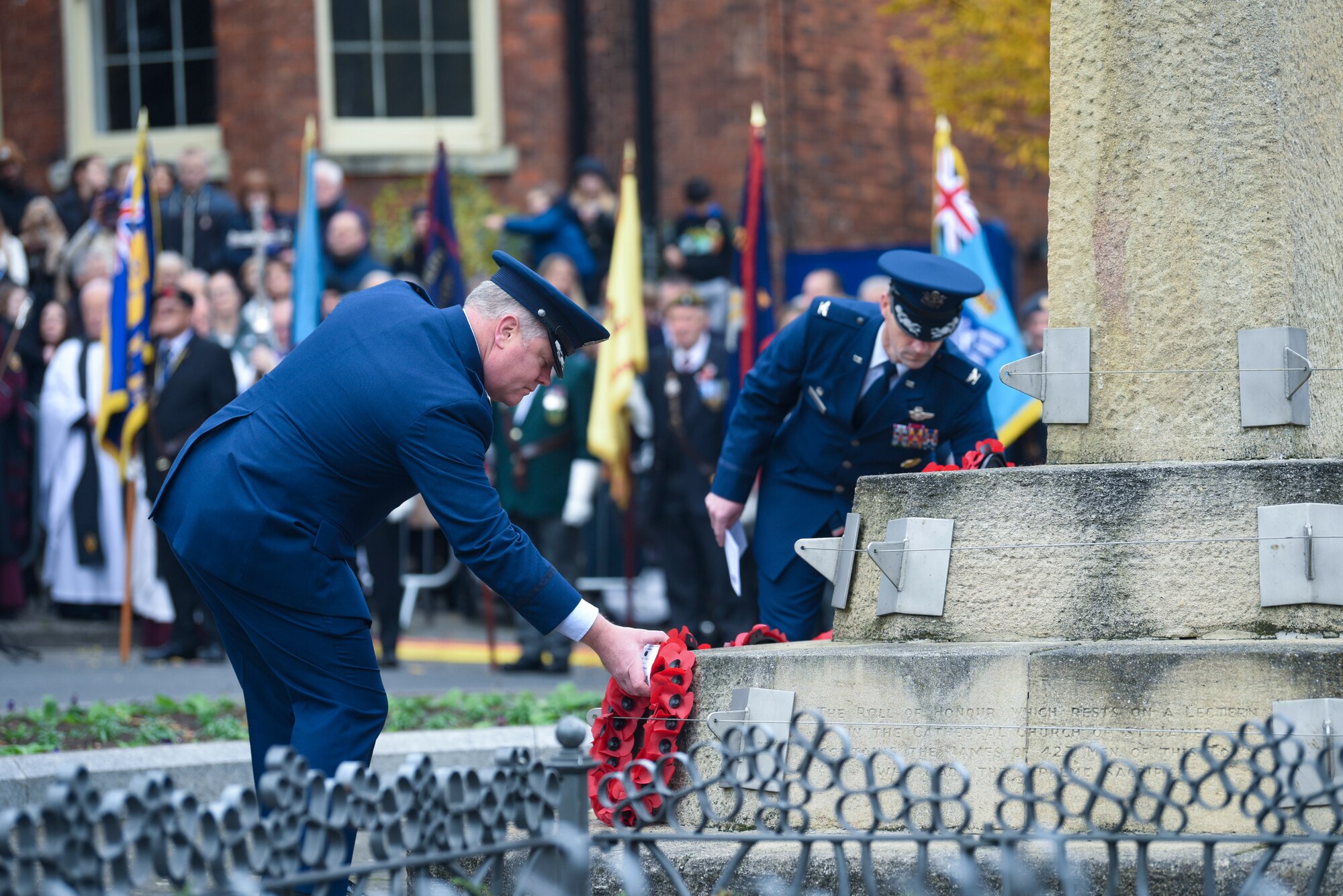 By taking part in this solemn ceremony, U.S. and U.K. service members reaffirmed the duty of both nations to remember, respect, and honor the past while striving for a safer future.