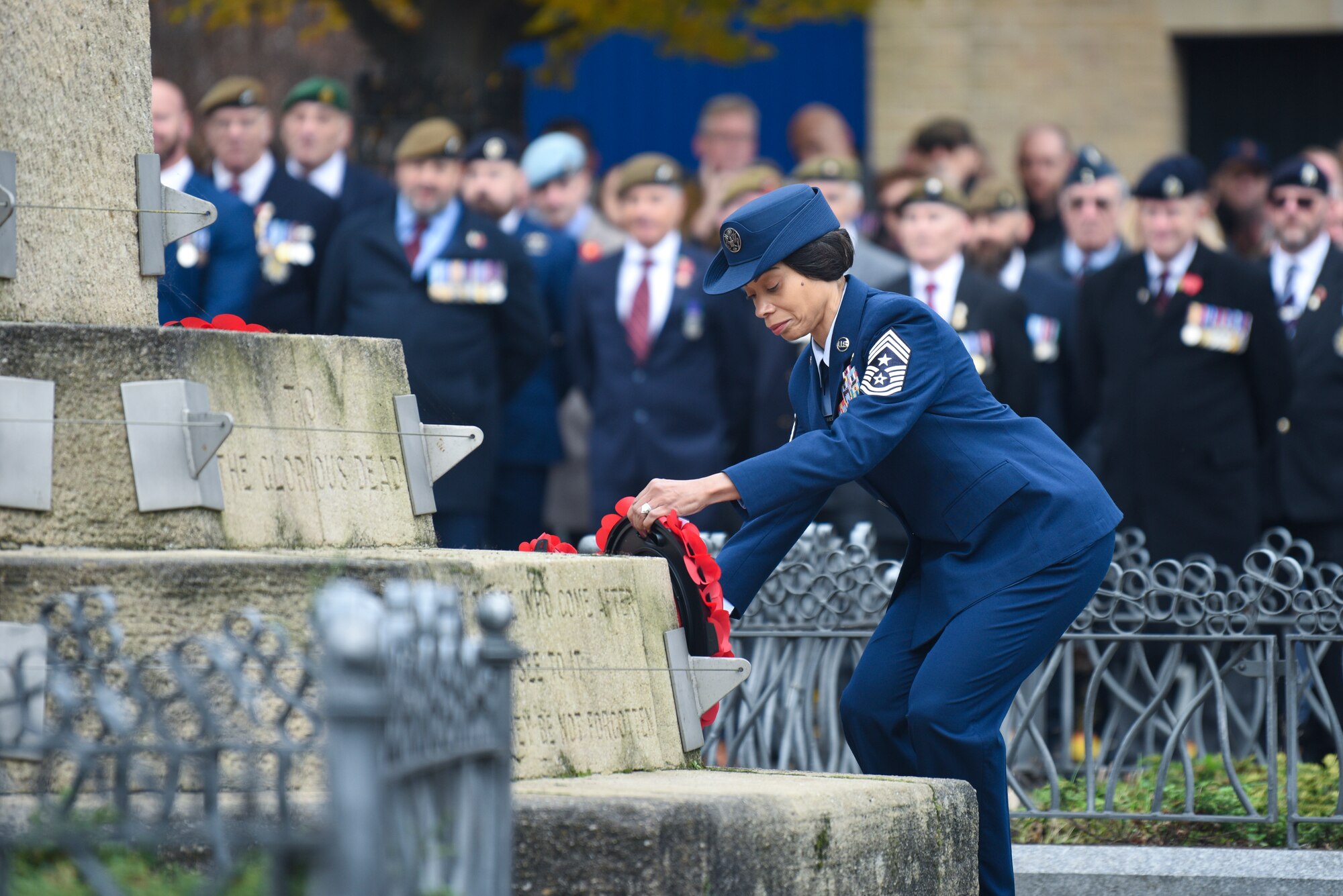 By taking part in this solemn ceremony, U.S. and U.K. service members reaffirmed the duty of both nations to remember, respect, and honor the past while striving for a safer future.