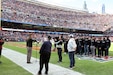 General Randy George, Chief of Staff of the United States Army, delivers the oath of enlistment to nearly two dozen Future Soldiers during the Chicago Bears ‘Salute to Service’ game, November 10, 2024, at Soldier Field in Chicago. Before the game, football fans had the opportunity to listen to the 82nd Airborne Division Rock Band, check out a static display of Army vehicles and meet a bulldog named “Chesty”, the mascot of the U.S. Marine Corps.
(U.S. Army Reserve photo by Staff Sgt. David Lietz)