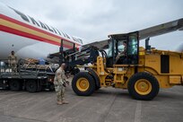 Pathfinders guide a 10K all terrain forklift