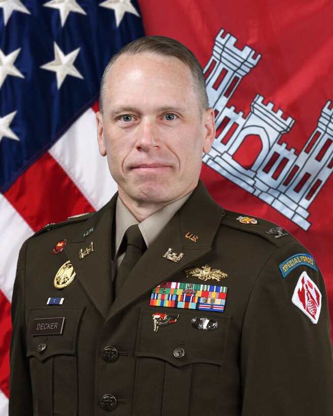COLONEL CHARLES DECKER
DISTRICT COMMANDER 
U.S. ARMY CORPS OF ENGINEERS CARIBBEAN DISTRICT