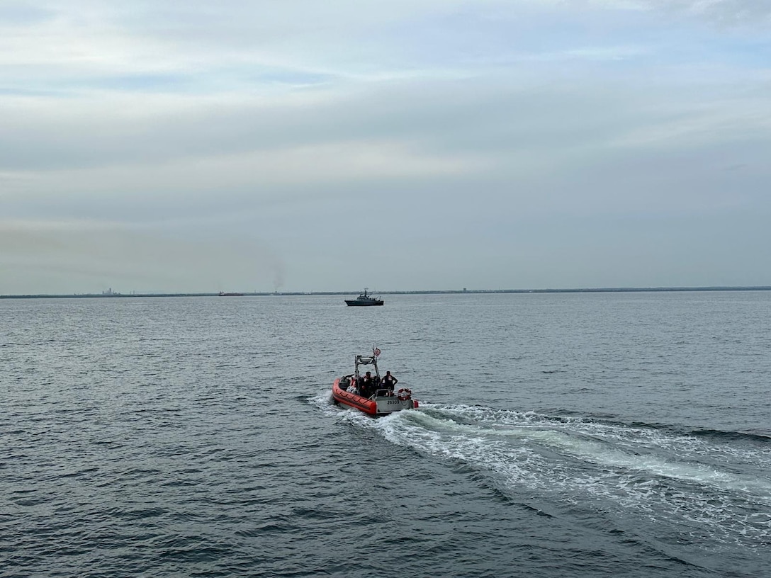 Coast Guard Cutter Joseph Tezanos' crew repatriates 17 migrants to Dominican Republic, Nov. 9, 2024, following an irregular, unlawful migration voyage interdiction by the Coast Guard Cutter Heriberto Hernandez in the Mona Pass near Puerto Rico, Nov. 5, 2024. (U.S. Coast Guard photos)