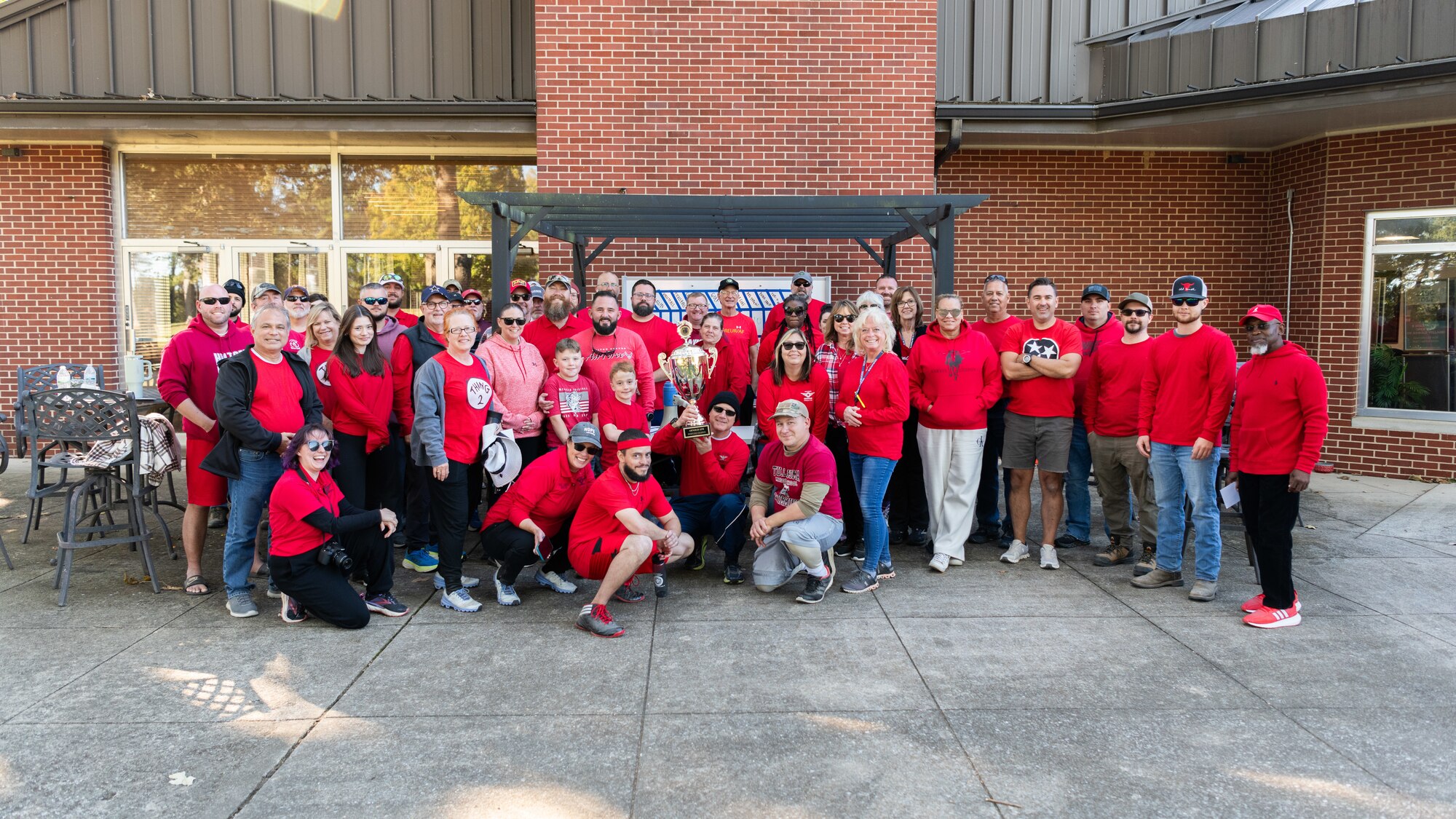 Arnold Air Force Base personnel participate in Sports Day at the Arnold Lakeside Complex, Oct. 17, 2024. Sports Day is an annual event held by the Arnold Engineering Development Complex to promote unit cohesion and morale.