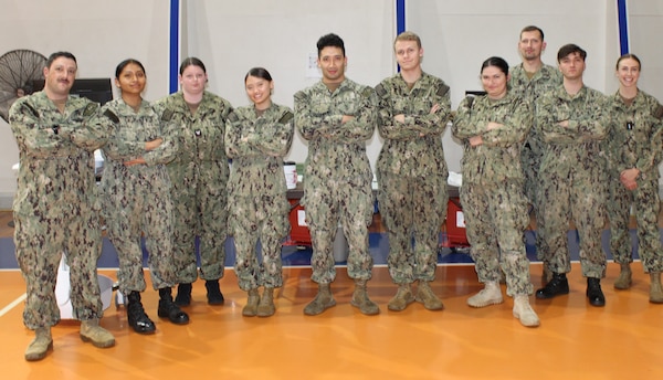 Naval Health Clinic Patuxent River staff administer influenza vaccinations during the 2024 FluShotex.