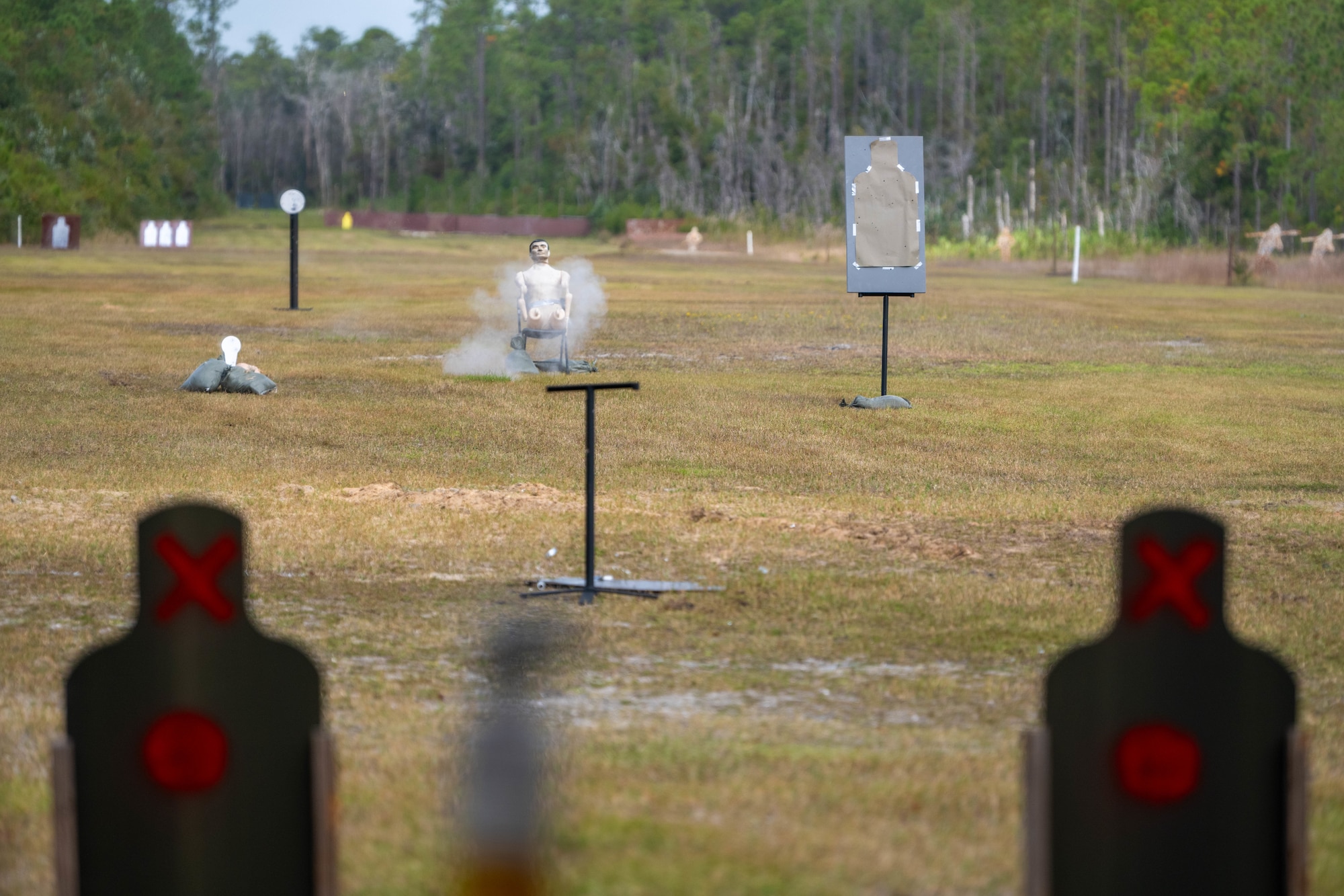 A target is struck on the Dozier Terrorist Capabilities Demonstration Range at Hurlburt Field, Florida, Oct. 30, 2024.